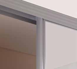 610mm 762mm 914mm Walnut Oak Glass & mirror Door designs 2260mm Single panel 2 Panel* Wideline* With these doors use trackset D.