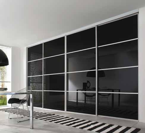 H 2260 x W 2236 x D 620mm. Fineline* Extra wideline* 4 Panel* Made bespoke to fit your space. 550-914mm Soft white Mirror Glass & mirror (exclusive to custom sized doors) 4x custom sized doors.