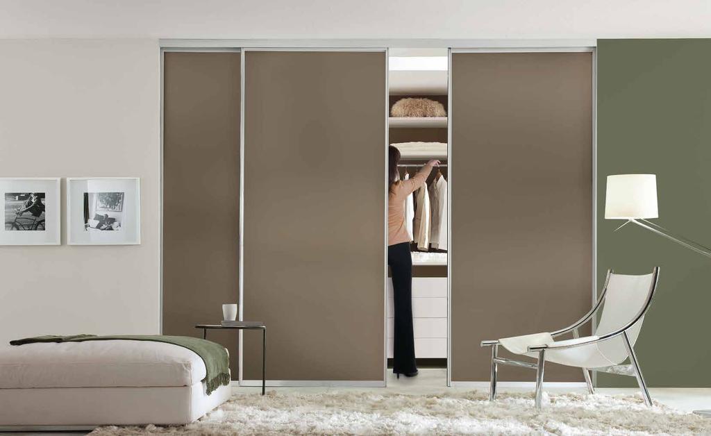 switch & domalti The perfect choice for creating an elegant walk-in wardrobe or for use as a room divider. Room shows: 3x custom sized doors.