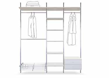 The innovative Aura modular storage system offers a wide range of accessories making it ideal for