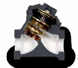 In addition to being a high-flow design for low pressure drop, these check valves