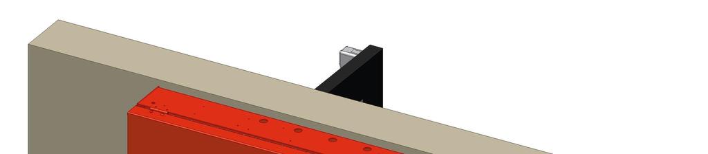 Distance required between jamb and side wall for door bracket. Determines size of operator required.