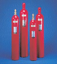3 The cylinder valve opens allowing INERGEN agent to escape from the storage cylinder(s) into the distribution piping