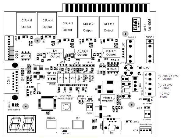 ISIMET Utility Controller PCB Version 9.1 - Jumper Configuration Figure 12 Optional Input / Output Signal Configurations Figure 12-A JP 9 & JP 8 Configured for Auxiliary Switch 4.