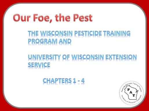 slide 0 of 00 Our Foe, The Pest: The reason you are here is because you have decided to use pesticides. You have decided to use pesticides as a tool to control pests.