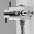 198-205mm 165mm CONCEALED valve valve incorporates 15mm compression connections at 145mm centres Balanced high pressure
