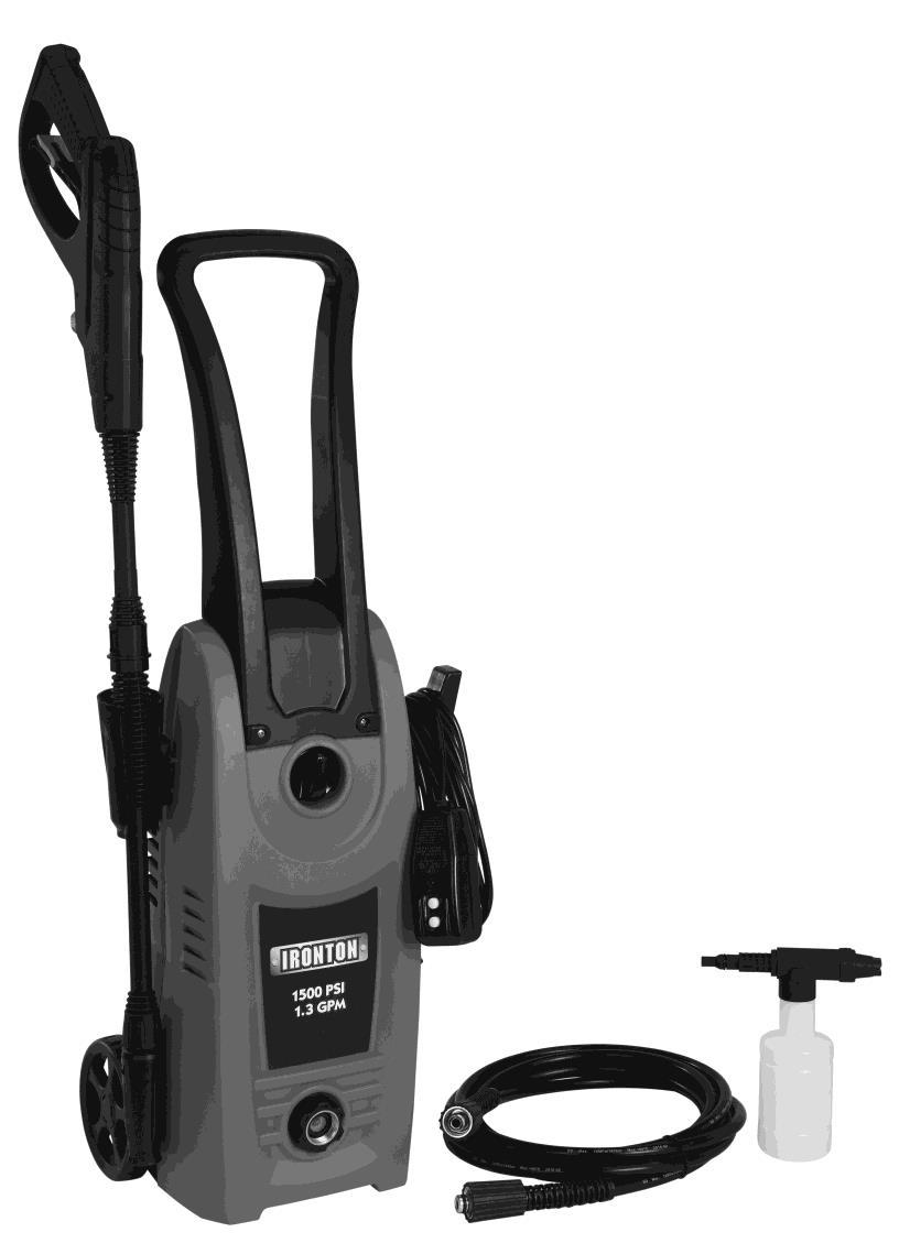 1500 PSI Electric Pressure Washer Owner s Manual WARNING: Read carefully and understand all ASSEMBLY AND OPERATION INSTRUCTIONS before operating.