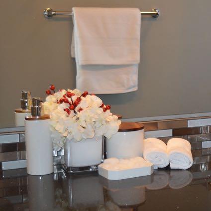 Bath Items Stow your personal items neatly away in an decorative box, drawer or cabinet.