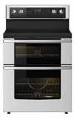 17 RANGE WITH CERAMIC COOKTOP DOUBLE OVEN BETRODD RANGE WITH GAS COOKTOP SINGLE OVEN Double oven range with glass ceramic cooktop Slide-in gas range with 5 burners $1549 $1549 Stainless steel. 802.