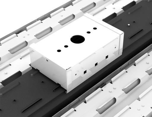 channel cover which reduces the risk of sensor damage compared to non-embedded sensors.