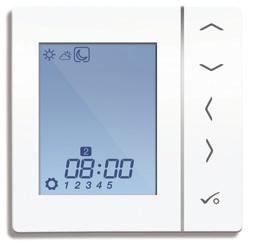 User Guide Setting the Temperature Schedule Adjust the time using the up or down arrow