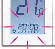 User Guide - Party Mode PRT and Group Control Thermostat The party mode is an option that enables temperature for a period of time you select up to 9hr 50min.