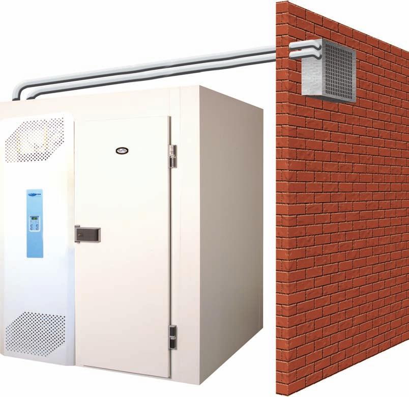 duty, efficient refrigeration system supplied ready installed into the front panel of the coldroom saves energy and its costs effective operation ensures even temperature in the