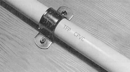 for information on the appropriateness of these devices as hangers and/ or vertical restraining devices for use with TYCO CPVC Pipe and Fittings.
