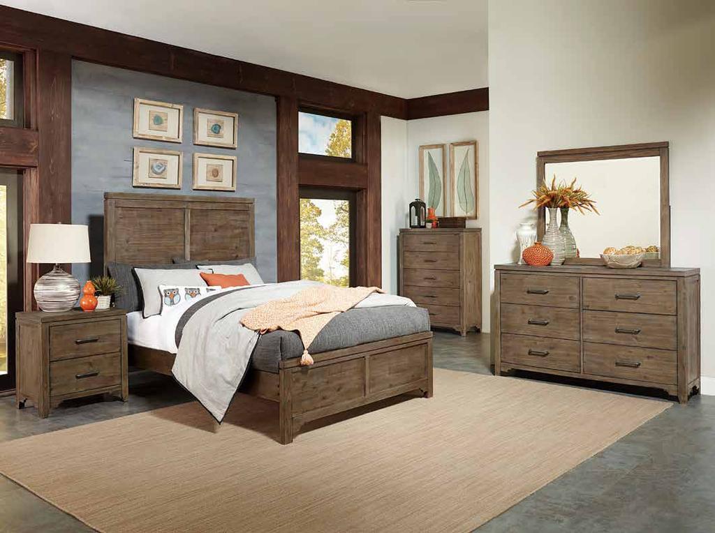 LYER COLLECTION Mixing with industrial and rustic design, Lyer collection will be a perfect fit for your transitionally styled bedroom.