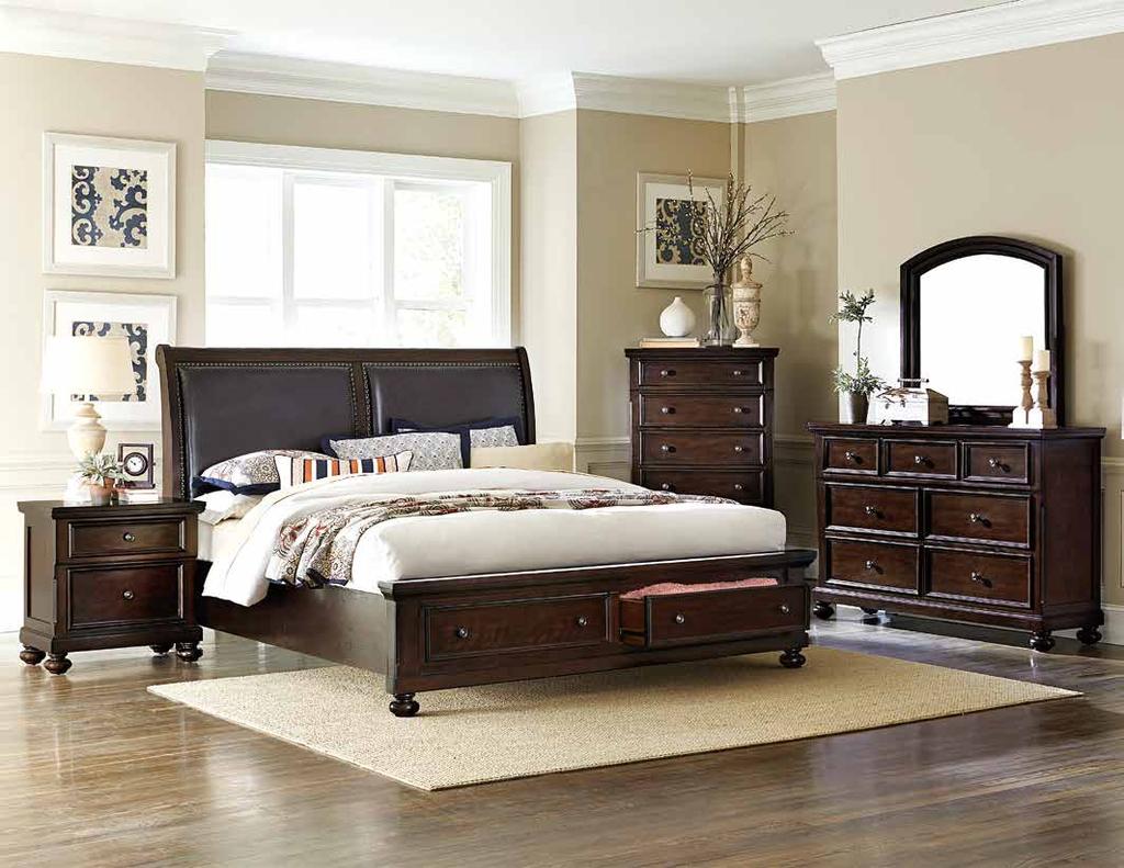 FAUST COLLECTION Modern traditional styling is utilized in the Faust Collection, making it the perfect addition to your bedroom.