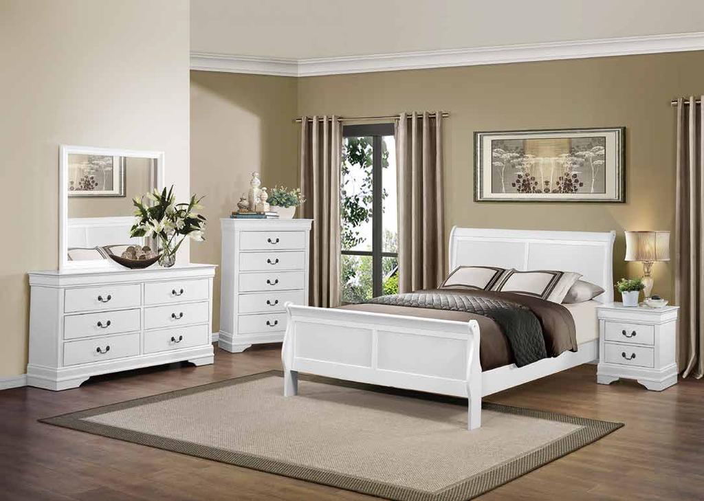 Make this collection a perfect addition to your traditional adult or youth bedroom. 2147BK-1 Queen Bed HB: 47.25H FB: 26.