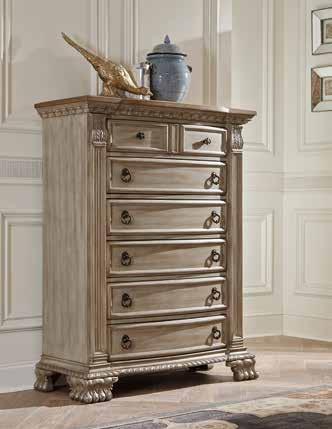 5H An updated look to the grandeur of Old The grandeur of Old World Europe is flawlessly executed World Europe is flawlessly executed in the 2168WW-4 Night Stand 32 x 18 x 30H in the Orleans