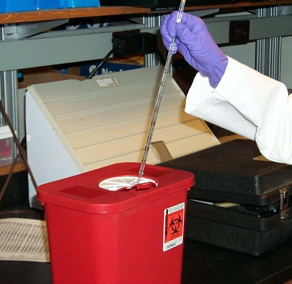 New Mexico State University Environmental Health & Safety Date BIOHAZARD WASTE ALWAYS place sharps in puncture resistant containers for disposal.