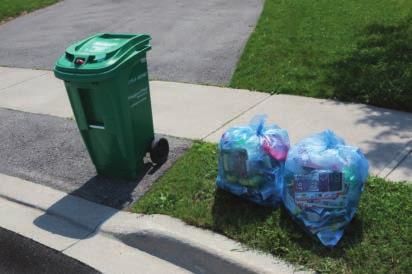 PLACE IT: On your collection day, place your waste at the curb by 7 a.m. Place your organics cart as close to the road as possible without blocking the road or sidewalk.