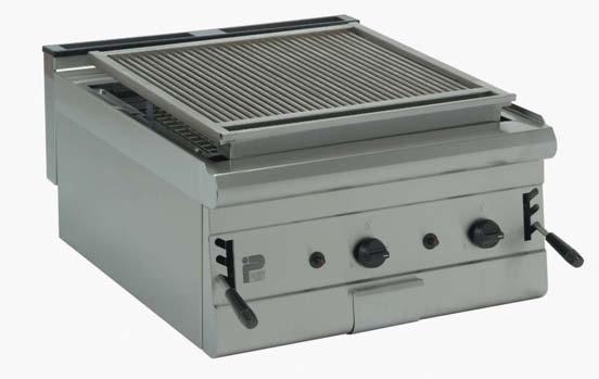 Grills & Salamanders PGC6P - LPG Gas Char Grill Stainless steel Crumb tray Automatic flame failure device Variable control Self or stand mounted 1/2" BSP Connector Includes lava rock - 1 bag PGC6P