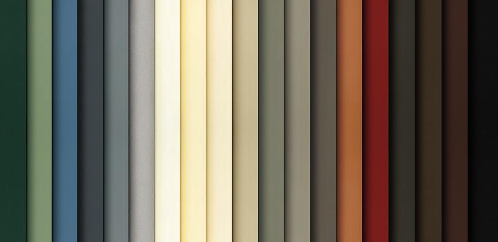 60 EXTERIOR FINISHES CLADDING COLORS Marvin s low-maintenance, clad-wood products feature an extruded aluminum exterior with high-performance, 70% Kynar finish as a standard.