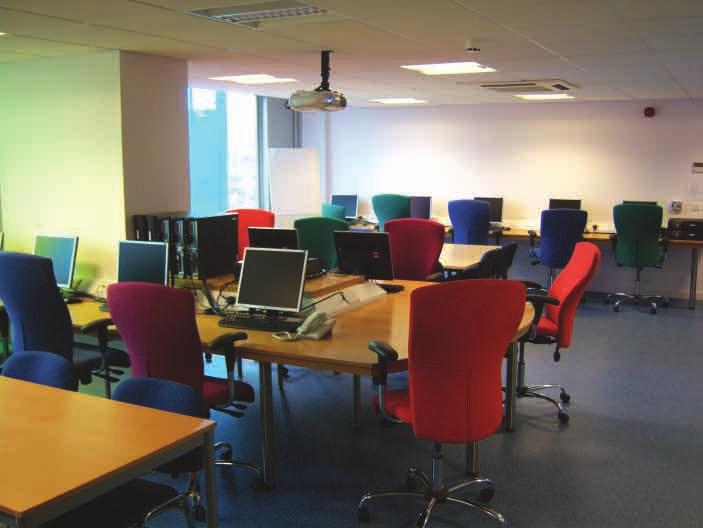 ICT Suite FIRST FLOOR Featuring 20 desktop PCs with full Microsoft Office applications, access to the internet, projector and