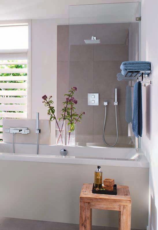 across the range, cutout detailing on the lever handles gives each piece a light, minimalist look ideal for the modern bathroom.