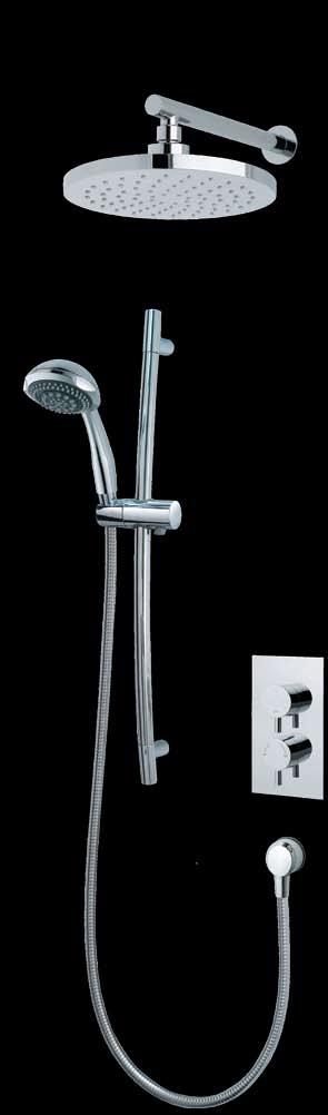 This valve is compatible for use with any outlets, from Fixed or Adjustable Shower Heads, Body Jets, Bath Overflow