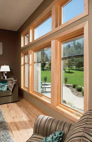 love about the snap-in between-the-glass blinds and shades in Pella Designer Series windows and patio doors.