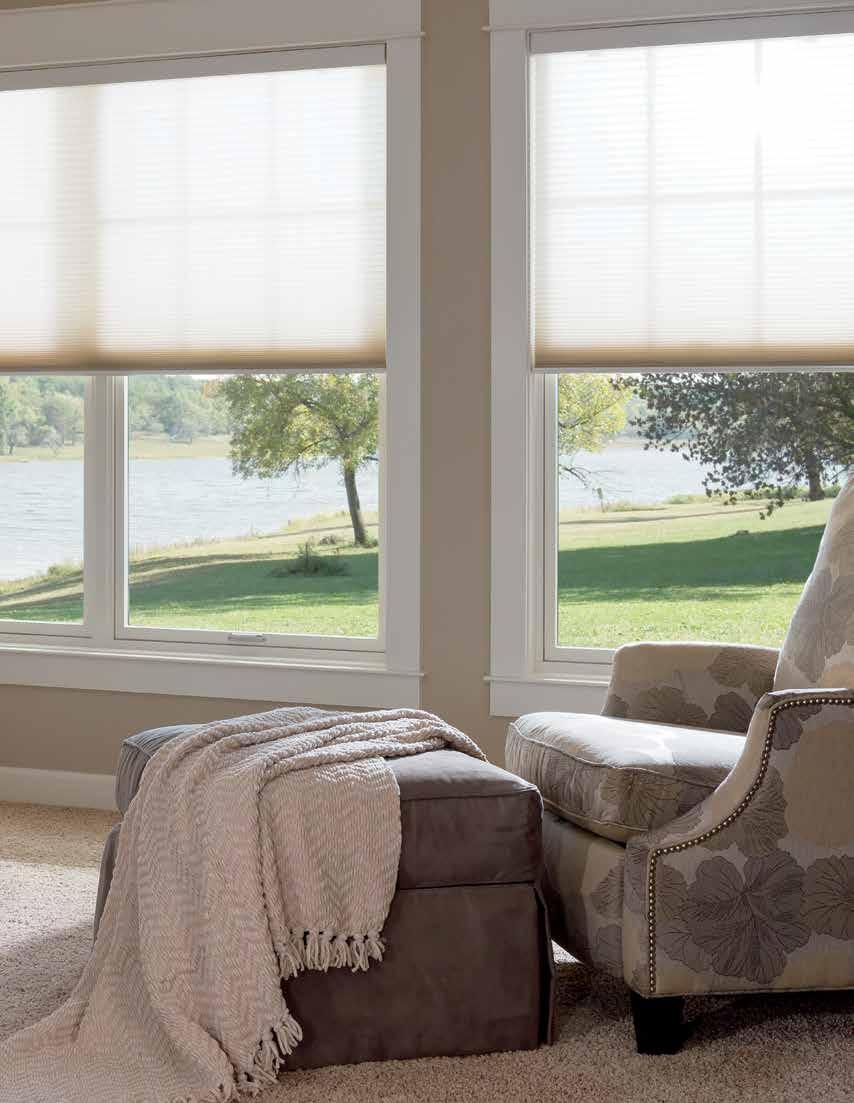 HOME AUTOMATION Sync to a compatible home automation system via the Bridge to control with a smart device. Cellular Shades Sheer Champagne PG. 12 How do you want to install your shades?