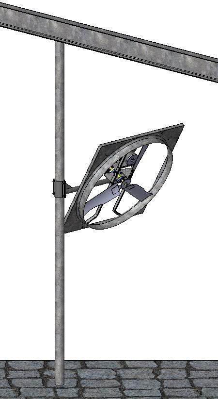 Failure to follow the described hanging methods may result in damage to panel fan assembly and create a hazard