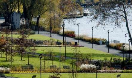 Pathway Example of riverfront park: