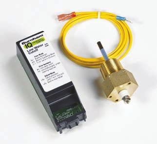 Available in auto and manual reset versions, the IQ LWCO Option Card plugs easily into the IQ Option Panel and feature a one-wire connection to the sensor probe which is mounted in the near boiler