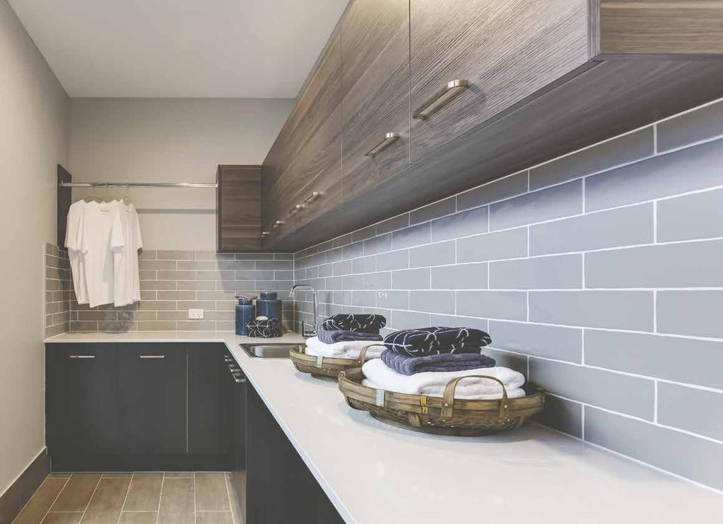 Ceramic tiles to splashback BOLD LIVING INSPIRED LIVING PAGE 18 LAUNDRY INCLUSIONS ELECTRICAL Single phase underground power