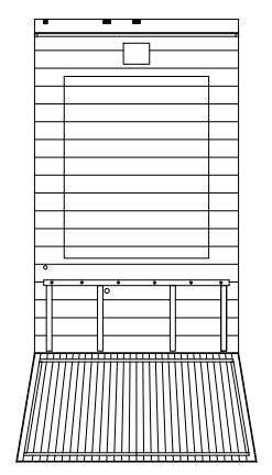 Assembly Instructions <5> CONNECTING BACK PANEL TO BOTTOM PANEL Attach the back panel to
