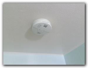 16. Observed smoke detectors not