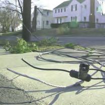 Stay far away and tell others to stay away from downed power lines. Even lines that look harmless may be extremely dangerous. Call us immediately to report any downed lines (see page 7).