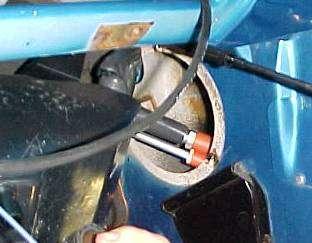 Insert tubes into the air inlet hole in the kick panel.