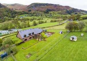 Aerial View Ty Hywel, Llangynog, SY10 0EP Views There are stunning views over the beautiful
