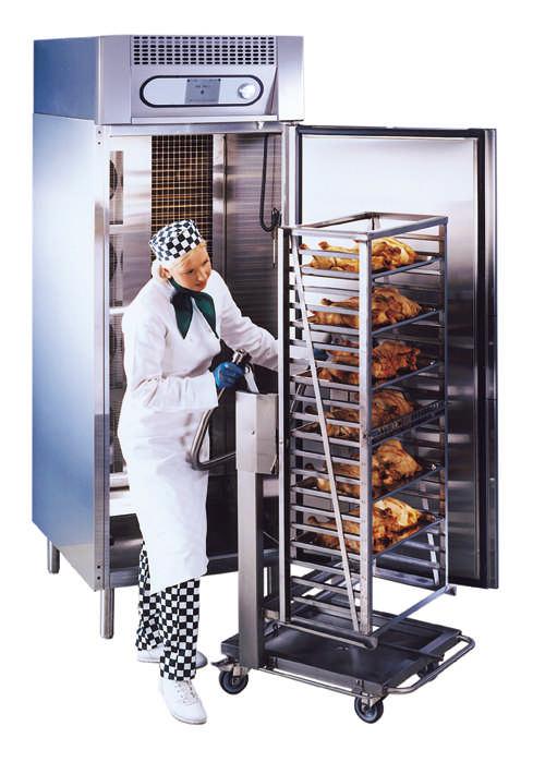 Cooling Method: Blast Chiller A blast chiller employs a forced air system in a cabinet type freezer.