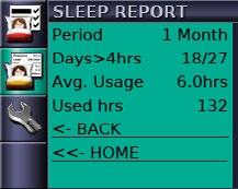 In the Sleep Report, only the period can be changed other values are for display only.