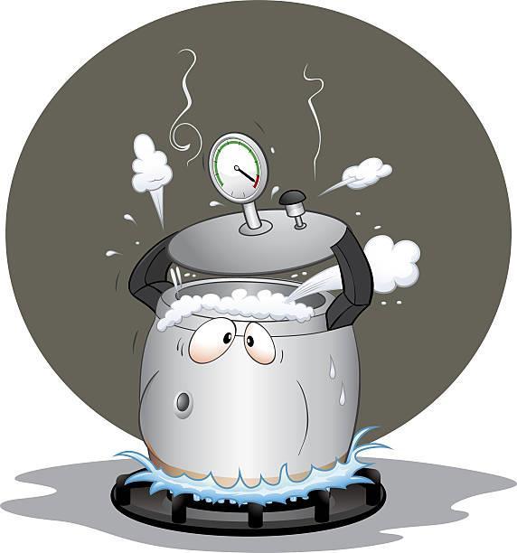 How pressure cookers work? These are essentially cooking pots with an air tight lid. As water is heated and turns to vapour, the pressure builds up because the vapour cannot escape.