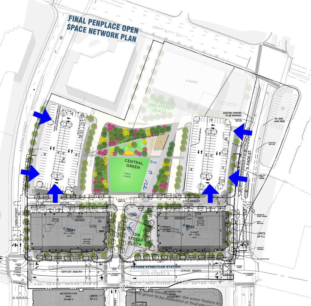 Page 26 Staff Alternative Sketch: 6/25/2018 Update: The applicant has updated their parking configuration as follows.