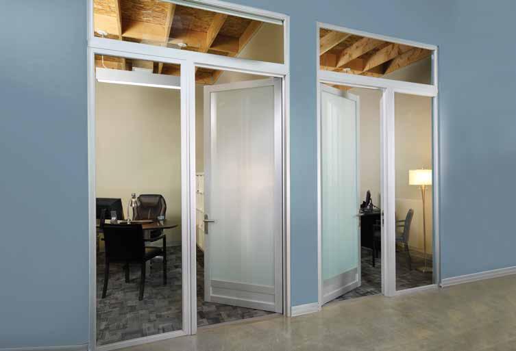 traditional office hinged doors.