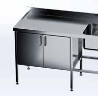 10 Instrument reprocessing: Soiled zone Wall shelf A storage unit designed for wall mounting above worktables or sinks in heavy-duty work areas.