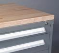 MODULAR DRAWER CABINET ACCESSORIES Housing Options Laminated Hardwood Top Kiln-dried hard maple, birch or beech grade selects and better.