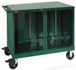 caps Includes (2) fixed and (2) swivel w/brake, " dia. x 2"w casters (2,00 lb. capacity) olyolefin caster tread does not mar floors Cabinet ships pre-assembled.