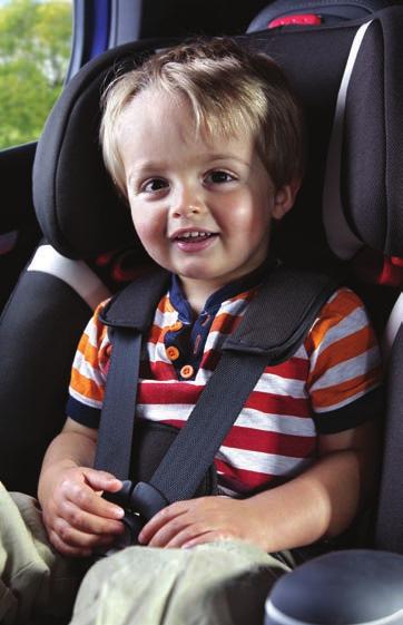 3 tipas: į priekį nukreiptos paaukštintos sėdynės su aukštais kraštais (atlošais) Kai vaikas išauga automobilinę kėdutę, tuomet rekomenduojama naudoti paaukštintą sėdynę su nugaros atlošu ir