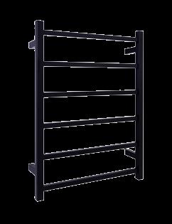 The BS48MB black straight square heated towel rail will give you a feeling of added